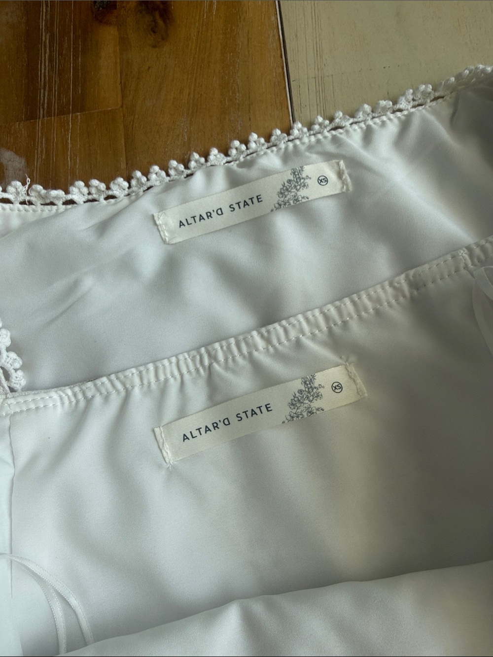 Altar'd State Cream Lace Floral Two-Piece Skirt Set - Picture 4 of 7